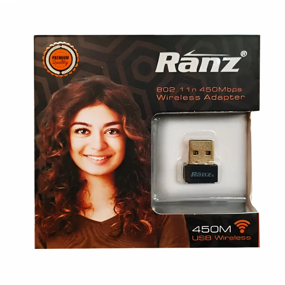 Ranz USB To Wi-Fi Dongle Adapter 450 Mbps Gold